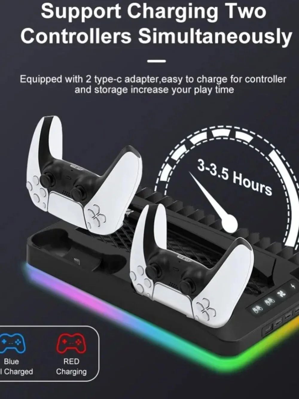 NEW Charging Base Cooling Bracket Compatible with PS5 Game Console